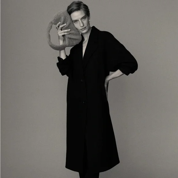 NWT Mango Textured Faux Shearling Bag - Picture 2 of 5